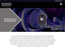 Tablet Screenshot of edisonprofessional.com